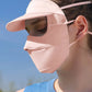 Full Face Ice Silk Sunscreen Mask Hat Set