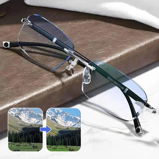 🔥Photochromic reading glasses with blue light protection