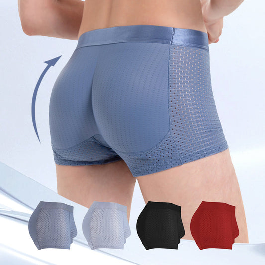 🏆Ice Silk Breathable Men's Hip Lift Briefs