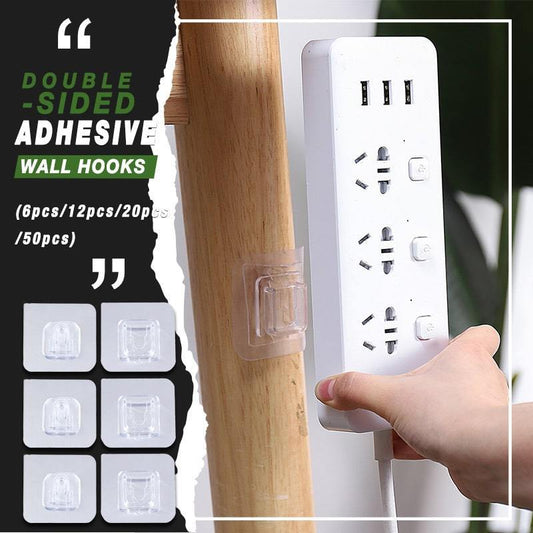 Double-sided Adhesive Wall Hooks🤩24 PAIRS - SAVE $ 35.73