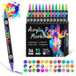 (🔥Last Day Promotion-49%OFF)Dual Tip Acrylic Paint Pen Marker - 24/48/72 Colours