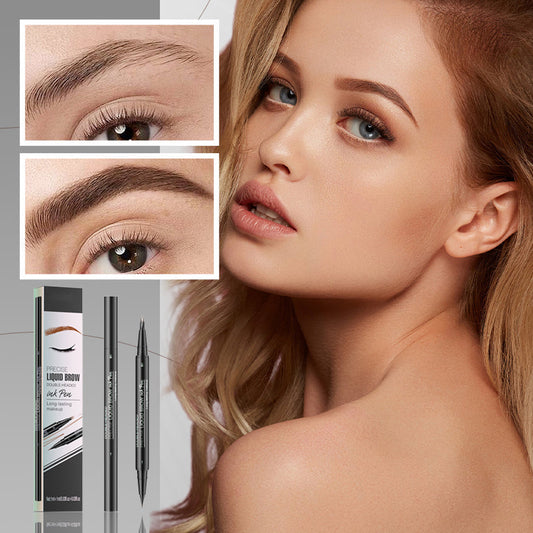 🔥2 in 1 Liquid Eyebrow Pen - Waterproof & Sweatproof (Buy 3 Get 5 Free )