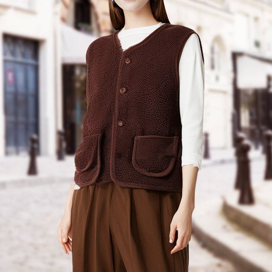 Women's Winter Warm Button Down Vest