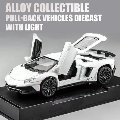 Alloy Car Model Simulation Sports Car--Collectible Ornaments (with lighting)