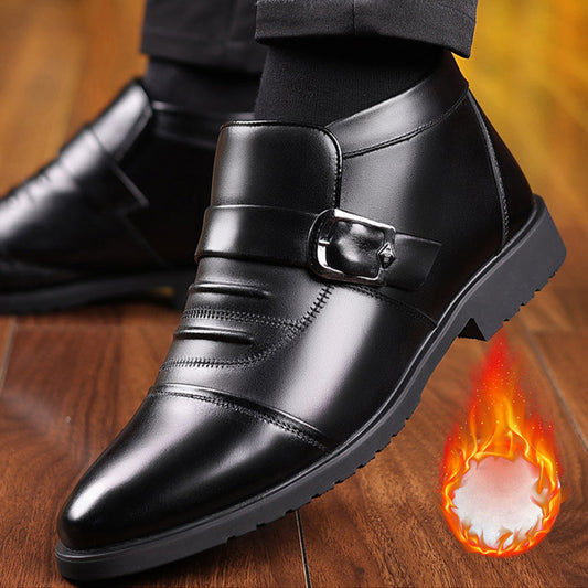 💥Men's Warm Casual PU Leather Shoes