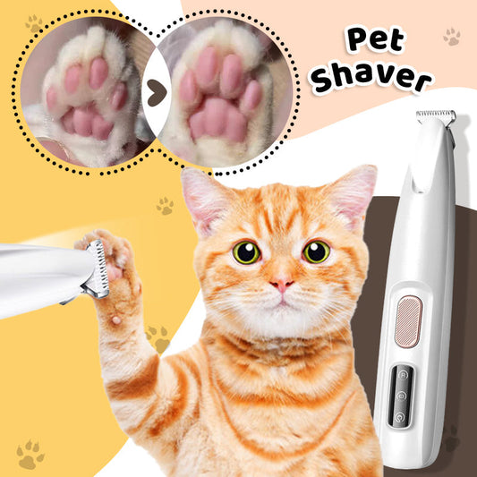 🥰🐱 Waterproof Rechargeable Pet Shaver with LED Light🐱