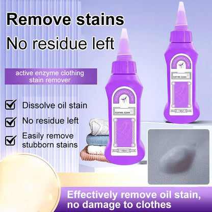 Wash-free Active Enzyme Clothing Stain Remover