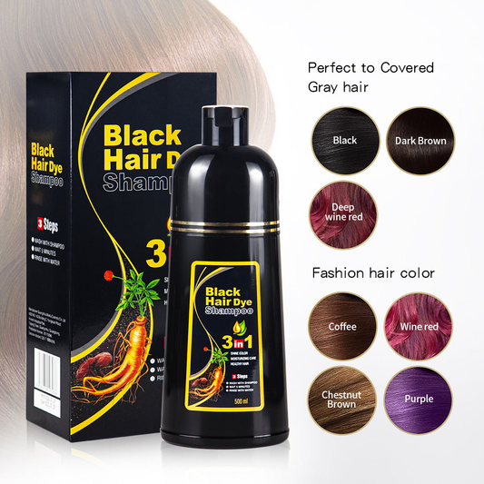 Natural Plant Hair Dye and Hair Care Shampoo