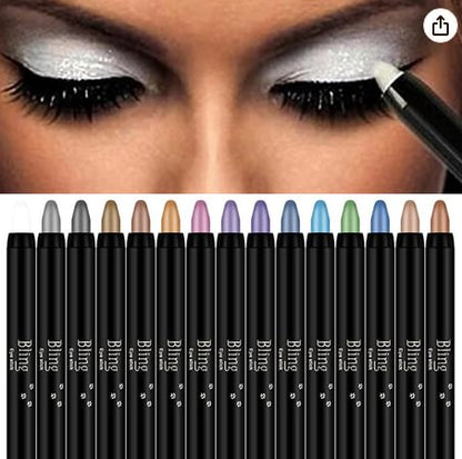 16 Color Highlighter Eyeshadow Pencil Waterproof Glitter Eye Shadow Eyeliner Pen