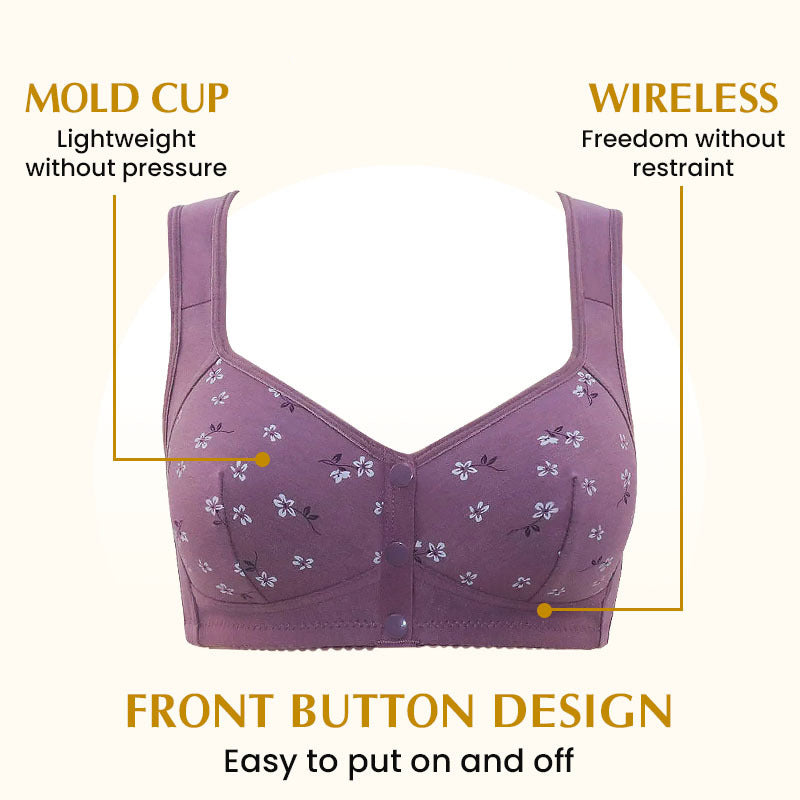 Comfortable & Convenient Front Button Bra – dailypurc